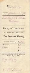 A2016.001 Rebecca B. Colton Property Deed & Policy of Fire Insurance